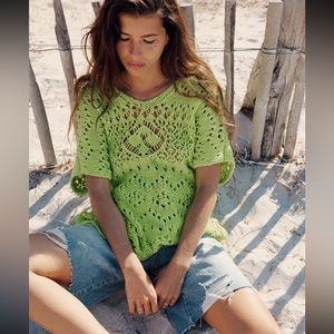 Zara Green Knit Tunic